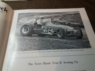 Terre Haute Action Track 1968 Program 5