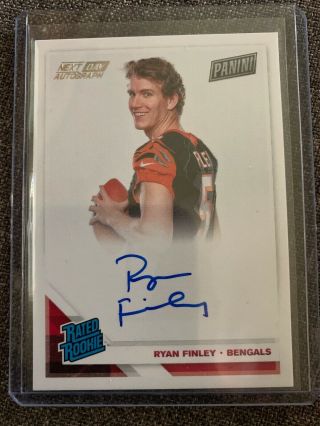 2019 Panini National Next Day Autograph Rated Rookie Ryan Finley Rps