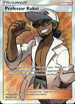 Professor Kukui - 148/149 - Full Art Ultra Rare - Pokemon Sun & Moon
