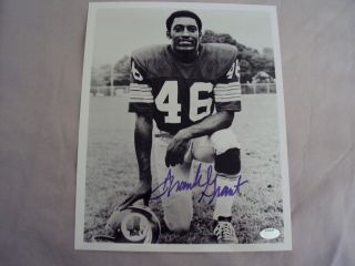 Frank Grant Washington Redskins Signed Auto 8x10 Football Photo Autograph