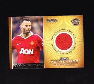 Ryan Giggs Topps Authentics Match Worn Shirt Card 125/350 Manchester United