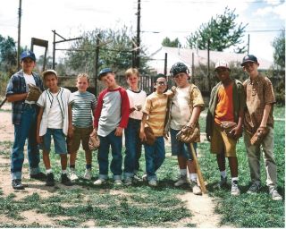 The Sandlot - 11 " X 14 " Photo - 1993 Baseball Movie Cast - Smalls - Ham - Squints