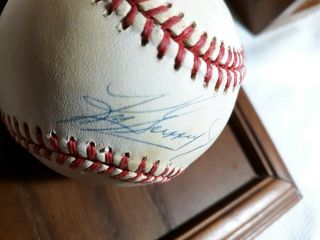 Ken Griffey Jr.  Autographed Signed Baseball MLB Seattle Mariners w/ Display Case 4
