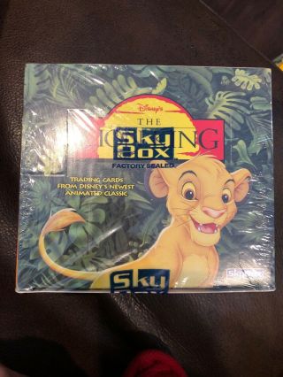 1994 Skybox The Lion King Disney Wax Pack Box Movie Trading Card Set Series 1