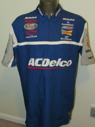 Clint Boyer RCR Racing Nike AC Delco NASCAR Busch Pit Crew Shirt Men ' s XL 2