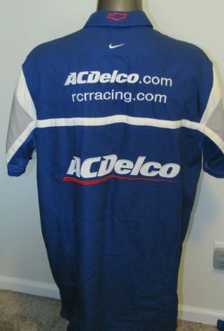 Clint Boyer RCR Racing Nike AC Delco NASCAR Busch Pit Crew Shirt Men ' s XL 4