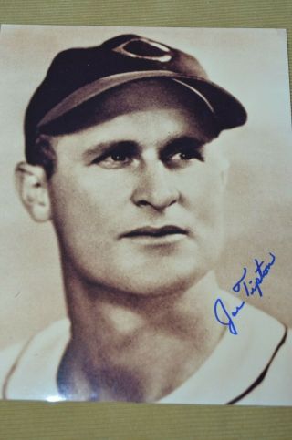 Joe Tipton Autographed Signed 8x10 Photo Cleveland Indians 1948 Wsc D:1994