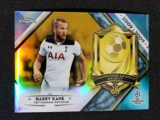 2018 - 19 Champions League Chrome Harry Kane Gold Refractor Debut 46/50 Spurs