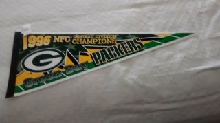 Green Bay Packers 1996 Nfc Central Division Champions Pennant