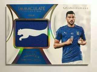2018 - 19 Immaculate Gold Remarkable Memorabilia Logo Patch Graziano Pelle 04/10