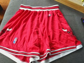 Chicago Bulls Vintage Michael Jordan Era Champion Shorts Size 40 - 42 Xl