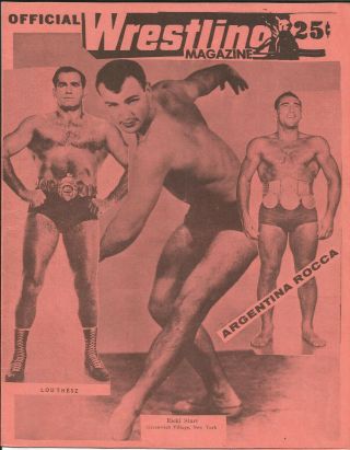 Official Wrestling Program - Buffalo,  Ny - 1963 - Lou Thesz & Argentina Rocca