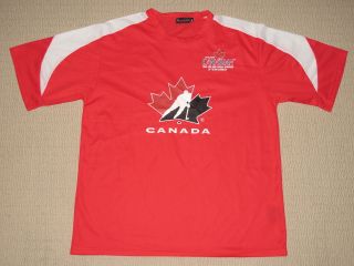 Molson Canadian Team Canada Hockey Short Sleeve Ss Shirt Adult Xl Xlarge Red
