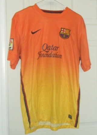 Nike Fc Barcelona Lionel Messi Short Sleeve Away Jersey 2012/13 Men 