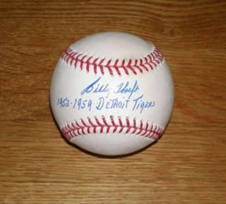 Tigers Billy Hoeft Single Signed Baseball Auto (d) Autographed Detroit
