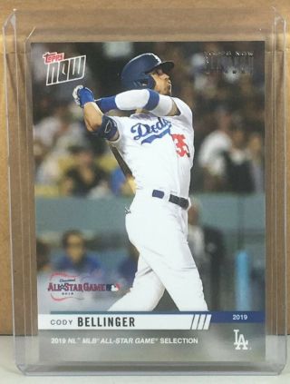 2019 Topps Now Platinum All - Star Game Nl - 9 Cody Bellinger Dodgers Foil Stamp