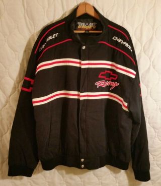 Essex Racing Champions Chevrolet Racing Jacket Chevy Coat Nascar Size Xl A46