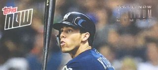 2019 TOPPS NOW PLATINUM ALL - STAR GAME NL - 1 CHRISTIAN YELICH BREWERS FOIL STAMP 2