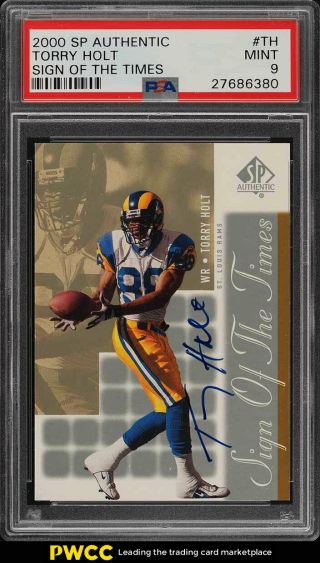 2000 Sp Authentic Sign Of The Times Torry Holt Auto Th Psa 9 (pwcc)