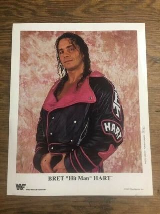 Bret " The Hitman " Hart Wwf / Wrestling Promo Photo 1993