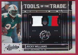 Ricky Williams 2010 Absolute Memorabilia Tools Of The Trade Prime Patch 46/50