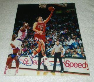 John Paxson Chicago Bulls Signed Autographed 8x10 Photo Basketball Nba