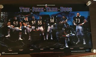The Junk Yard Dogs 1986 Classic Poster Chicago Bears