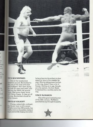 LORDS OF THE RING Book - Wrestling Stars 3
