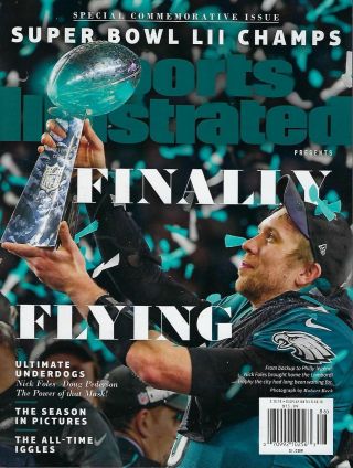 2018 Nick Foles Philadelphia Eagles Bowl Sports Illustrated Commemorative