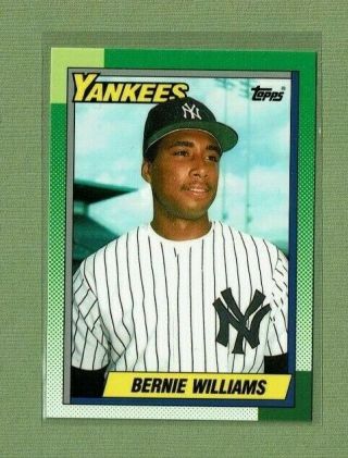1990 Topps Tiffany 701 Bernie Williams Rookie Card Rc Yankees