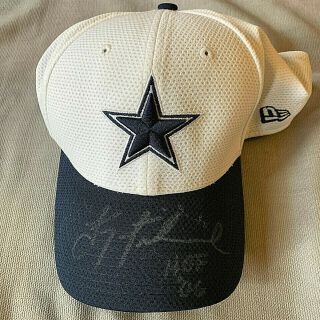 Troy Aikman Autographs Dallas Cowboys Cap Ucla Alum Signed Era Large Fitted