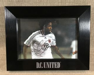 Dc United Mls Framed 5 X 7 Photo Clyde Simms 19 Signed