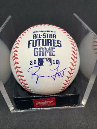 Reynaldo Lopez Signed 2016 Futures Game Baseball White Sox Romlb