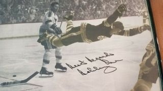 Bobby Orr Stanley Cup Goal Autographed 16x20 Framed Picture 2
