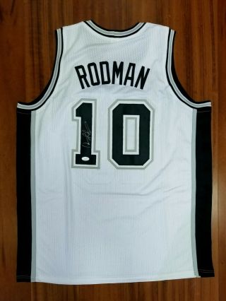 Dennis Rodman Autographed Signed Jersey San Antonio Spurs Jsa