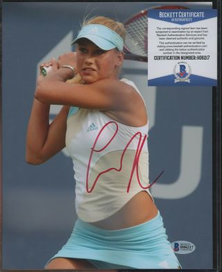 Anna Kournikova Tennis Model Signed 8x10 Photo Autograph Auto Beckett Bas 3