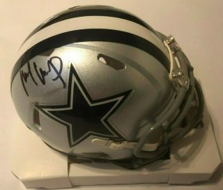 Michael Gallup Autographed Dallas Cowboys Speed Mini Helmet Tristar Authentic