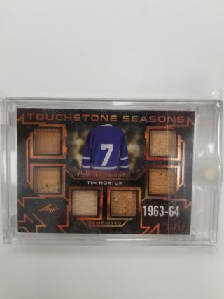 2018 - 19 Leaf Ultimate Hockey Touchstone Seasons Tim Horton /12