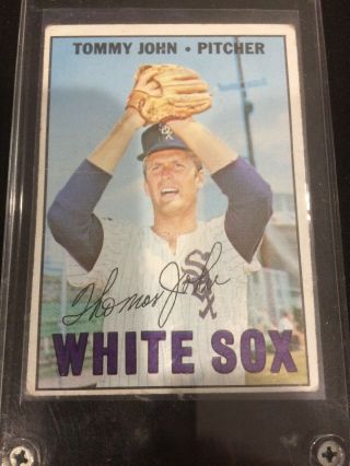1967 Topps Baseball Set Break 609 Tommy John Chicago White Sox