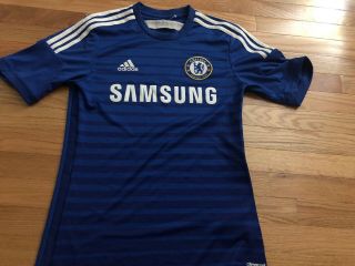 Chelsea Fc Adidas Soccer Jersey Mens Size Small Blue