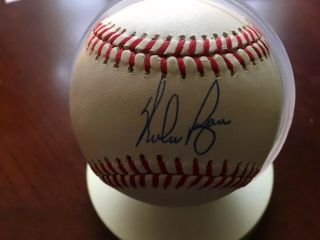 Nolan Ryan Autographed American League Baseball From Rawlings Jsa Certificate.