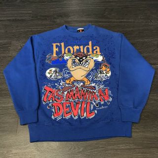 Vintage 1993 Florida Gators Taz Sweatshirt Men 