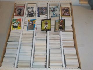 Huge 5000 Ct.  Box Of Football Cards Mostly 2000 