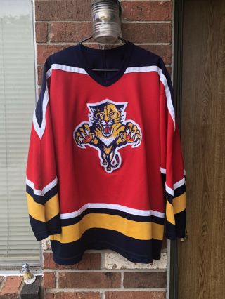 Florida Panthers Ccm Vintage Nhl Hockey Jersey Size Xl