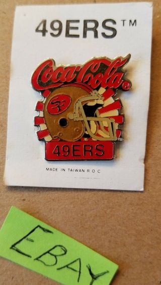 Hat Lapel Pin San Francisco 49ers Football Coca Cola