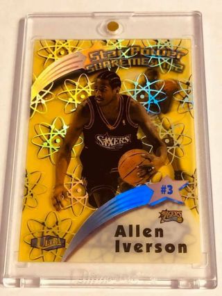 1997 - 98 Ultra Star Power Supreme Missing Diecut Allen Iverson Sixers 2