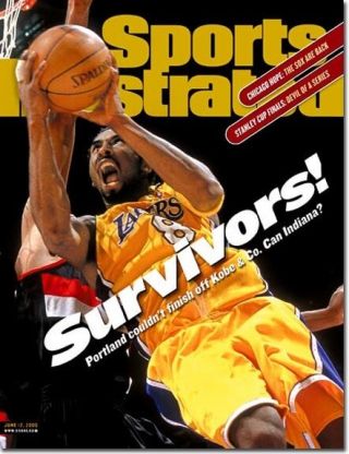 June 12,  2000 Kobe Bryant Los Angeles Lakers Sports Illustrated No Label 1