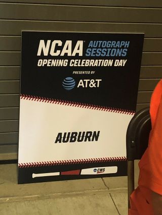 2019 Auburn Tigers Signed College World Series Game Ball 6