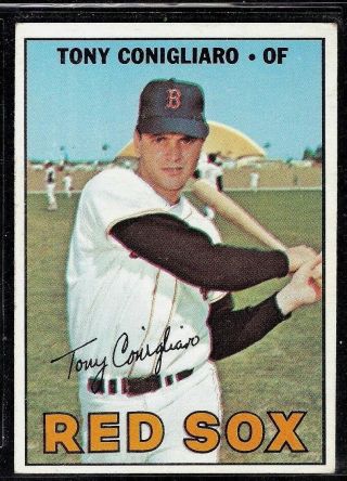 1967 Topps Baseball Boston Red Sox Tony Conigliaro Card 280 Ex