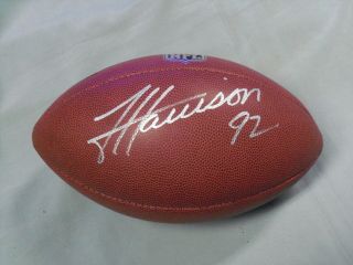 James Harrison,  Pgh Steelers,  Signed Wilson,  Full Size Football,  Solid